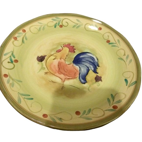 Sango Tuscan Garden Rooster Salad Plates, Cottagecore Plates, Country Kitchen - Picture 3 of 9
